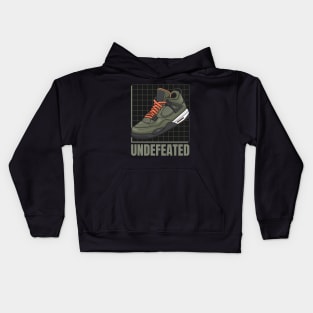 AJ 4 Retro Undefeated Sneaker Kids Hoodie